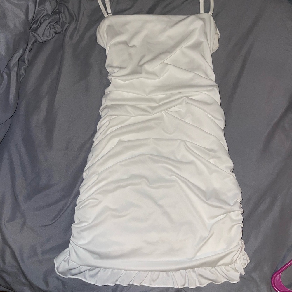 White mini dress size small